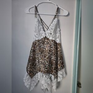Victoria Secret Lingerie lace animal print size s/p